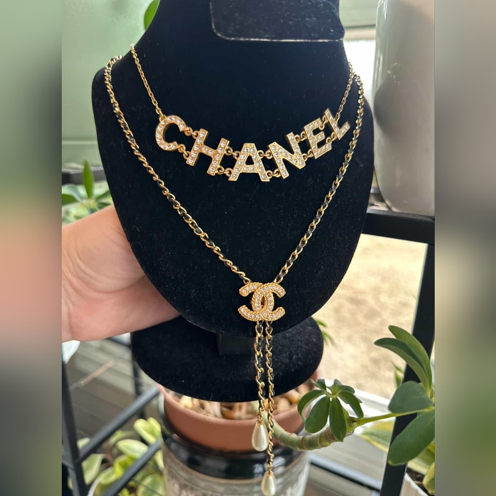 Chanel Gold Necklace Set